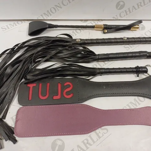 BOX OF 6 ASSORTED ADULT BONDAGE WHIPS