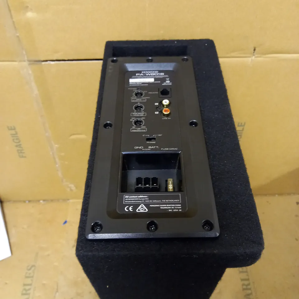 KENWOOD PA-W801B ACTIVE COMPACT 400W SUBWOOFER ENCLOSURE