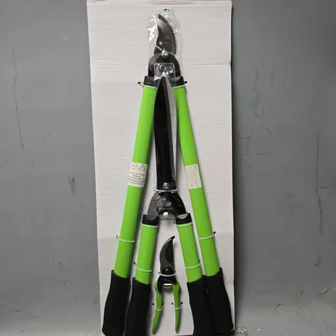 TREE LOPPER SHEARS SECATEURS HEDGE GARDEN PLIER PRUNING CUTTER TOOL SET 3PCS