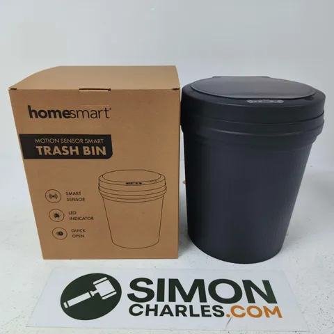 HOMESMART MOTION SENSOR SMART TRASH BIN – BLACK
