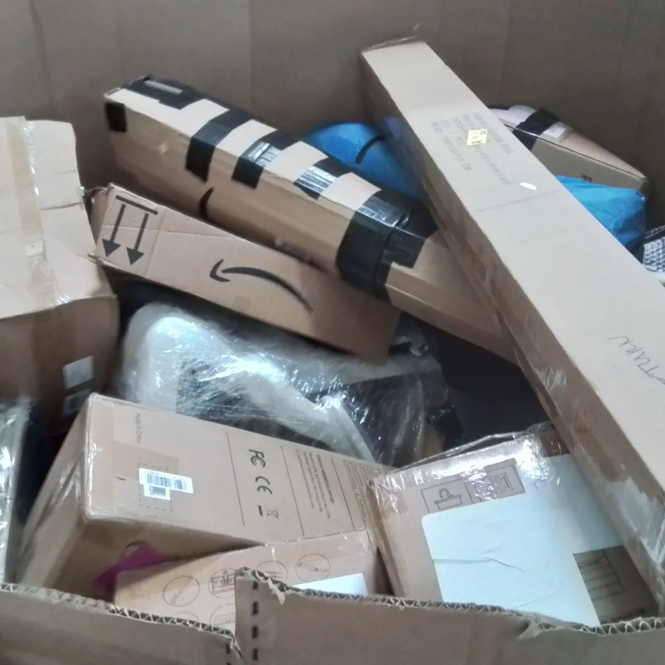 PALLET OF ASSORTED HOUSEHOLD GOODS AND PRODUCTS TO INCLUDE;STEAM MOP,POTTY TRAINING POT,STORAGE BASKET