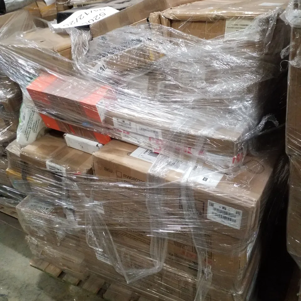 PALLET CONTAINING ASSORTED PRODUCTS INCLUDING COMPUTER DESK, ANIMAL BALANCING TOY & POPUP GAVEBO