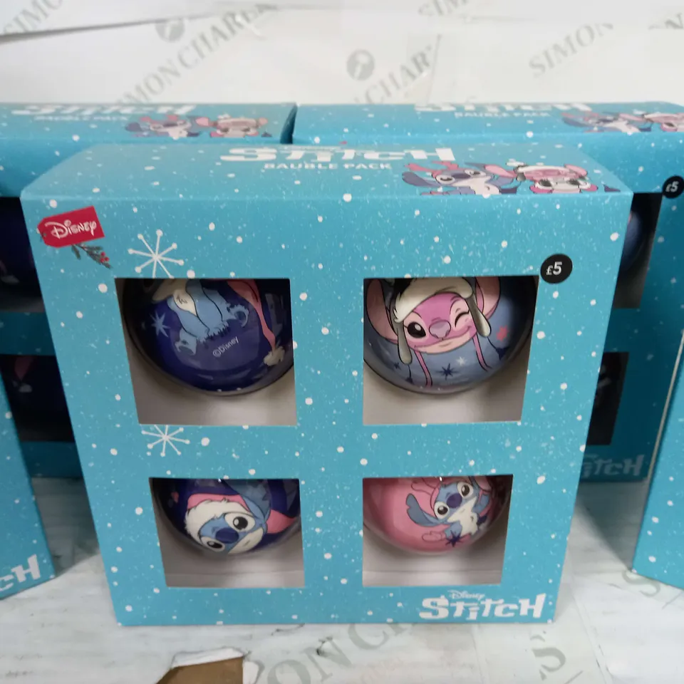 LOT OF 5 4-PACKS OF DISNEY LILO AND STICH BAUBLE PACKS