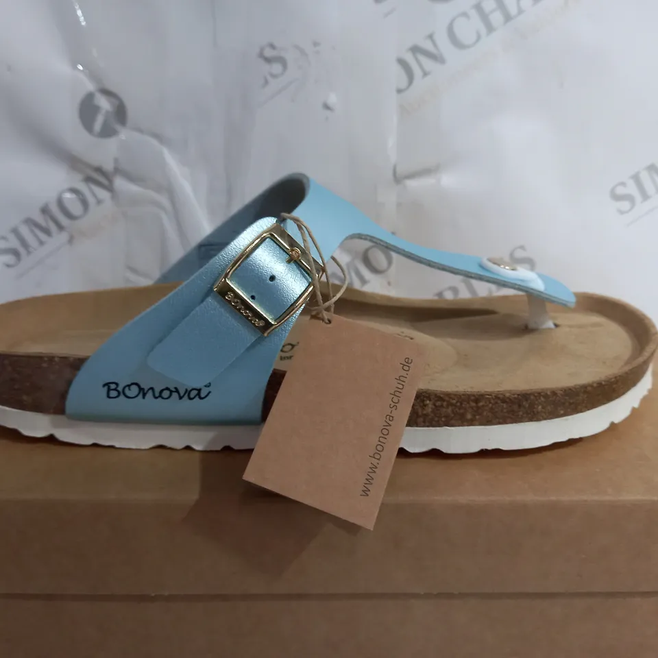 BONOVA IBIZA PEARL SHINE FOOTBED SANDAL SIZE 7