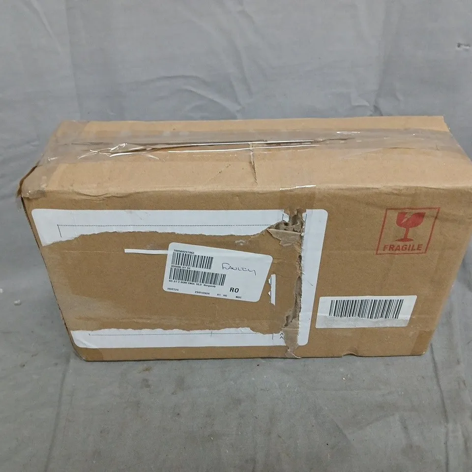 SARA DAVIES SET OF 2 BOW CANDLE HOLDERS - BURGUNDY