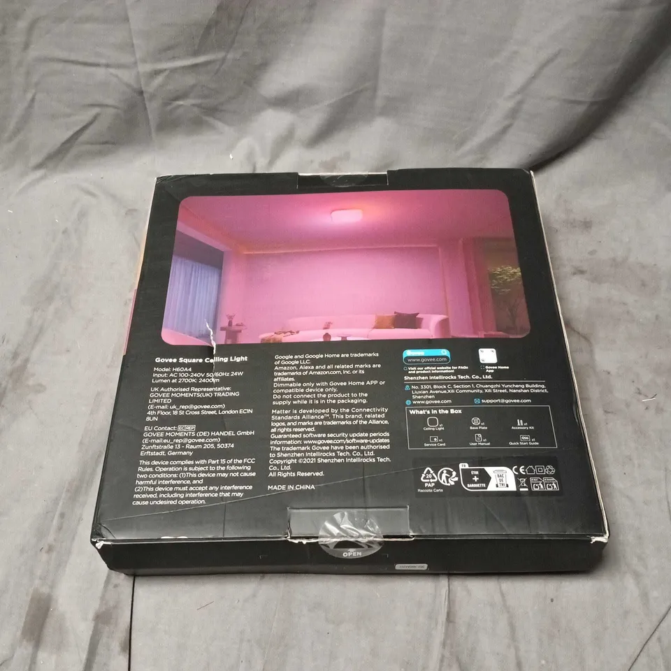 GOVEE SQUARE CEILING LIGHT 12 INCH, BOXED