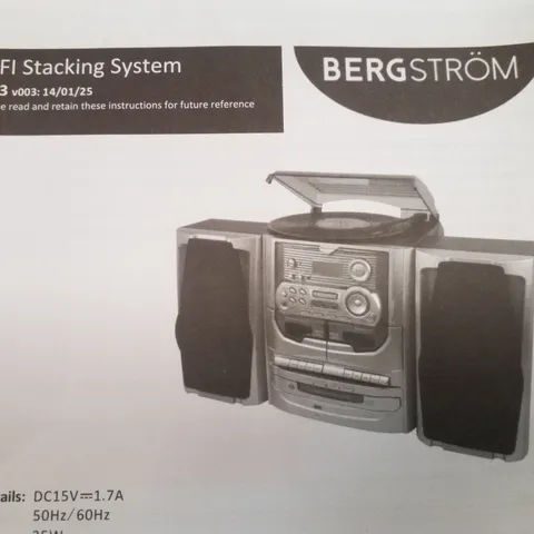 BOXED BERGSTRÖM HIFI STACKING SYSTEM 
