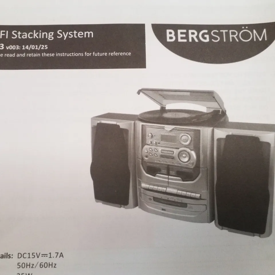 BOXED BERGSTRÖM HIFI STACKING SYSTEM 