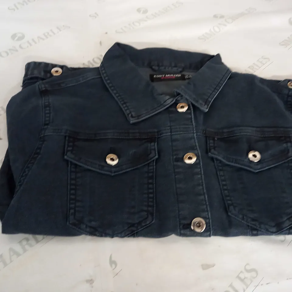 KURT MULLER NAVY BLUE DENIM JACKET SIZE 18