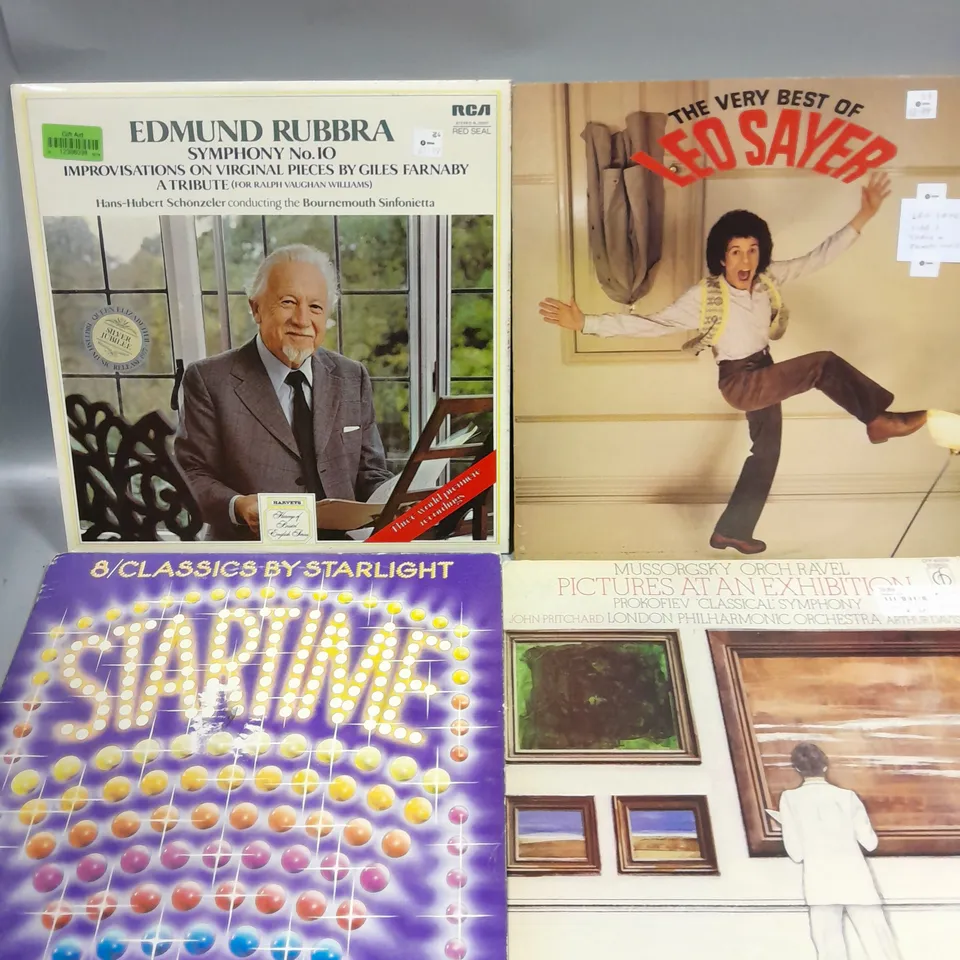 APPROXIMATELY 20 ASSORTED VINYLS TO INCLUDE LEO SAYER, STARLIGHT, EDMUND RUBBRA ETC