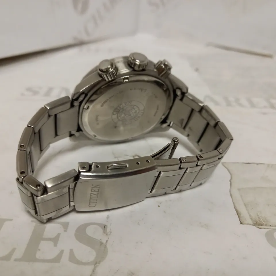 CITIZEN CHRONOGRAPH STAINLESS STEEL WATCH