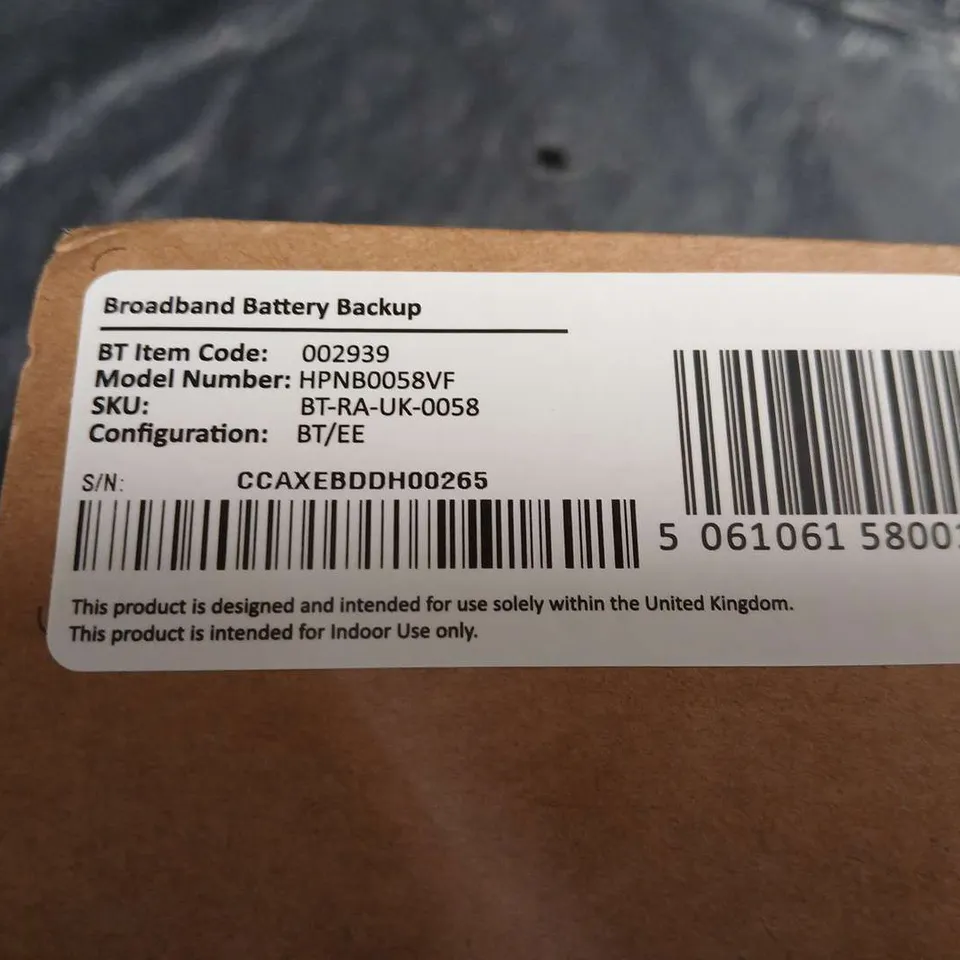 SEALED BROADBAND BATTERY BACKUP
