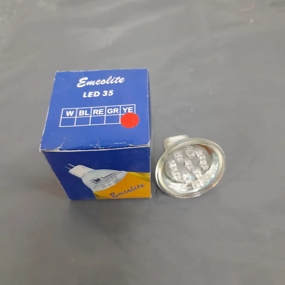 APPROXIMATELY 200 EMCOLITE LED 35 YELLOW LED LIGHTS 