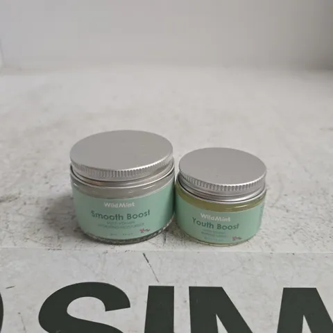 WILD MINT SMOOTH BOOST & YOUTH BOOST MULTI-VITAMIN HYDRATING MOISTURISERS