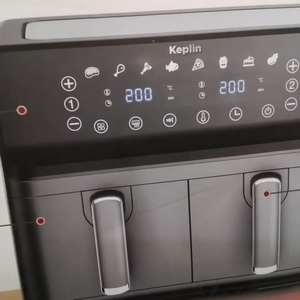 BOXED KEPLIN 9 LITRE DUAL DRAWER AIRFRYER