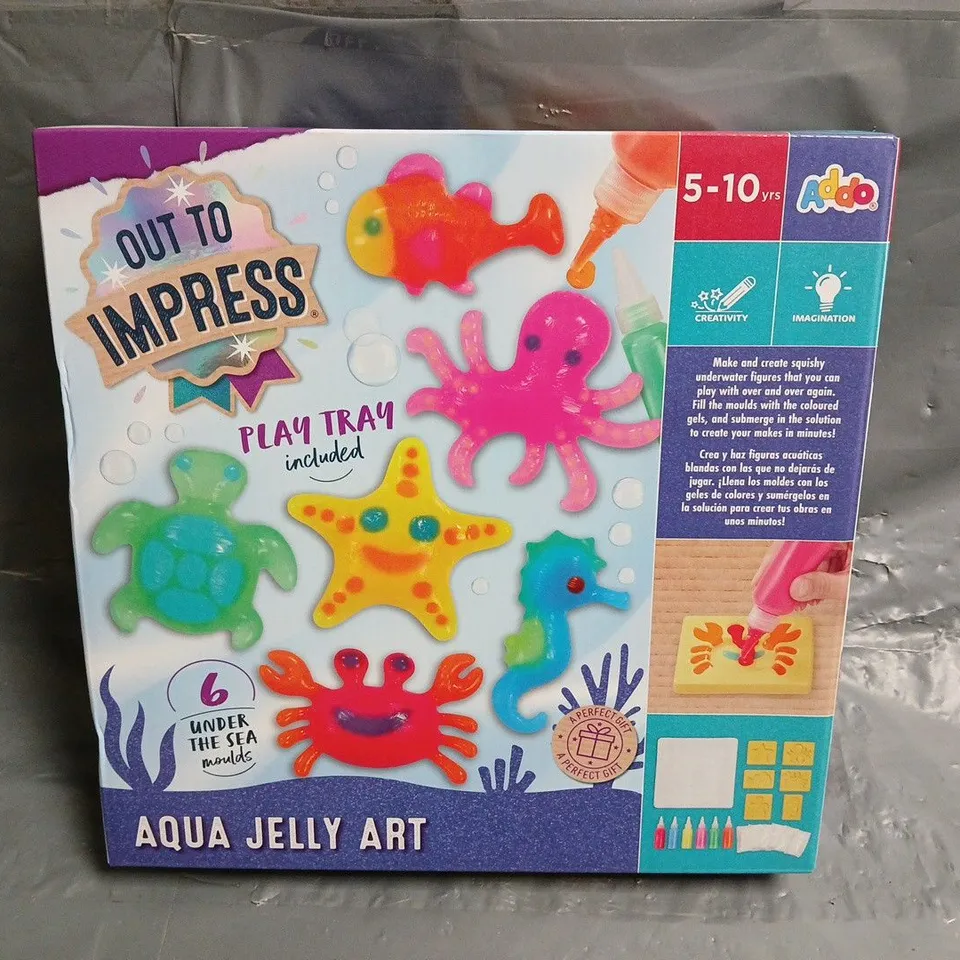 BOXED OUT TO IMPRESS AQUA JELLY ART