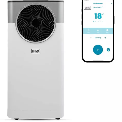 BOXED BLACK & DECKER 12,000 BTU SMART 3-IN-1 AIR CONDITIONER, DEHUMIDIFIER & FAN, WHITE