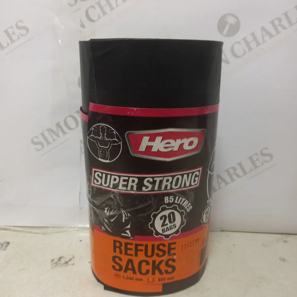 HERO SUPER STRONG REFUSE SACKS 20 BAGS