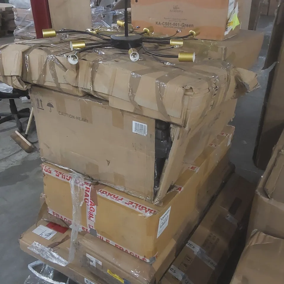 PALLET CONTAINING A LARGE QUANTITY OF ASSORTED FURNITURE PARTS ECT