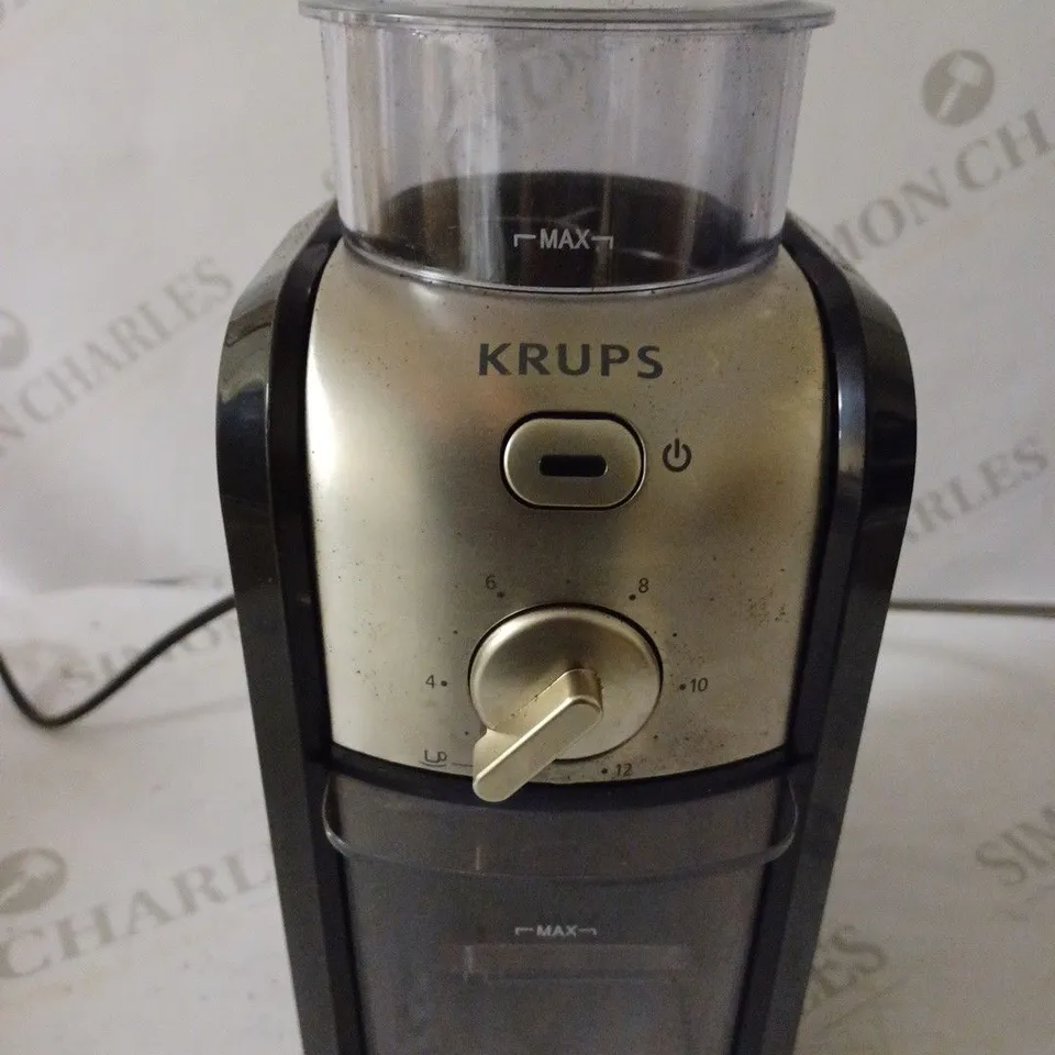 KRUPS EXPERT BURR GRINDER FOR COFFEE BEANS