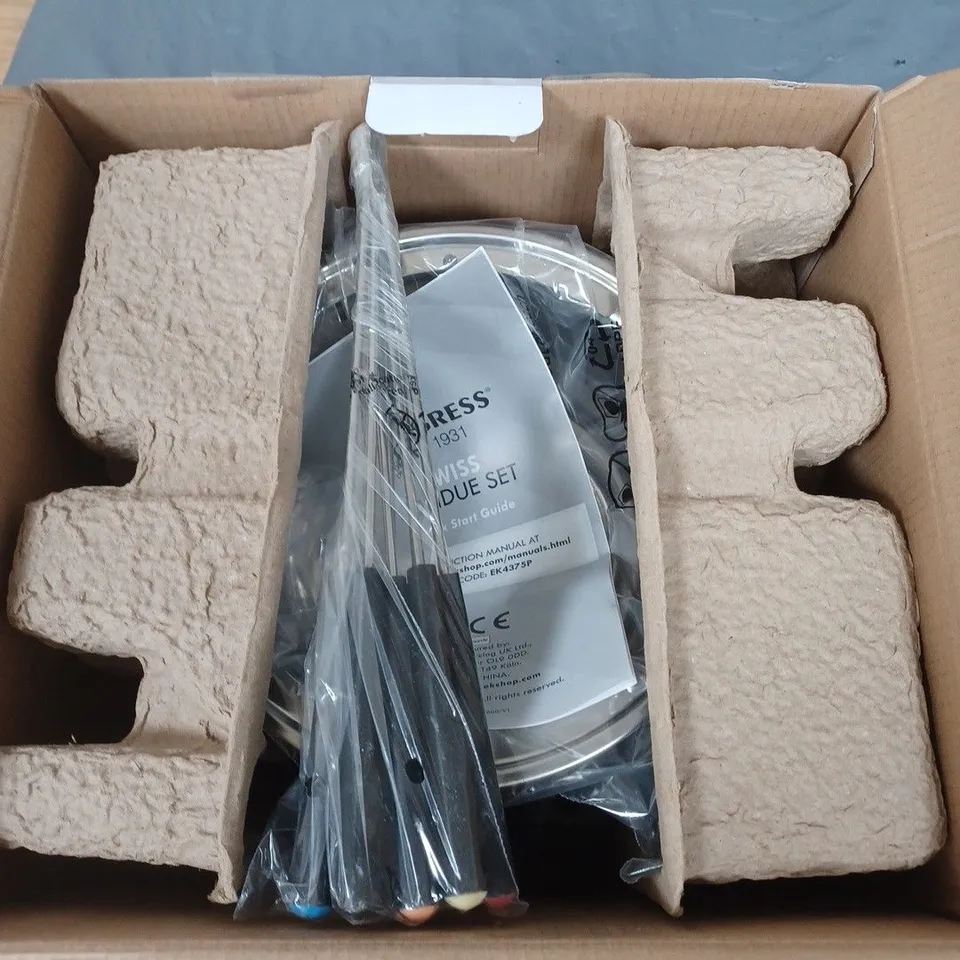 BOXED PROGRESS SWISS FONDUE SET 