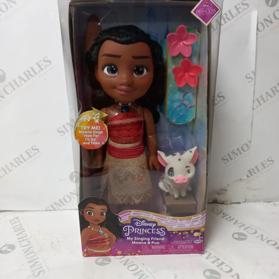 BOXED DISNEY PRINCESS MY SINGING FRIEND MOANA AND PUA  