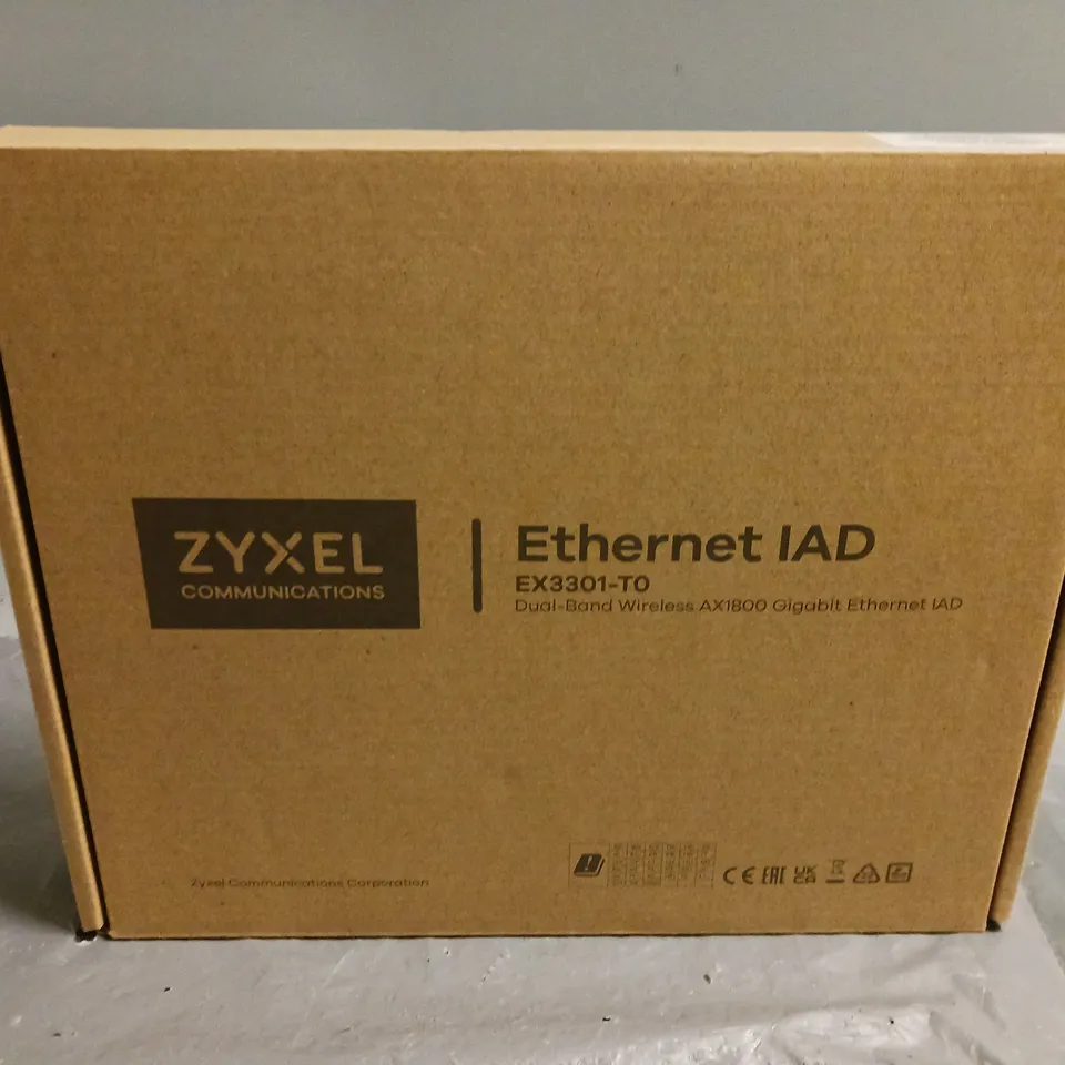 BOXED ZYXEL ETHERNET AD DUAL-BAND WIRELESS AX1800 GIGABIT ETHERNET IAD