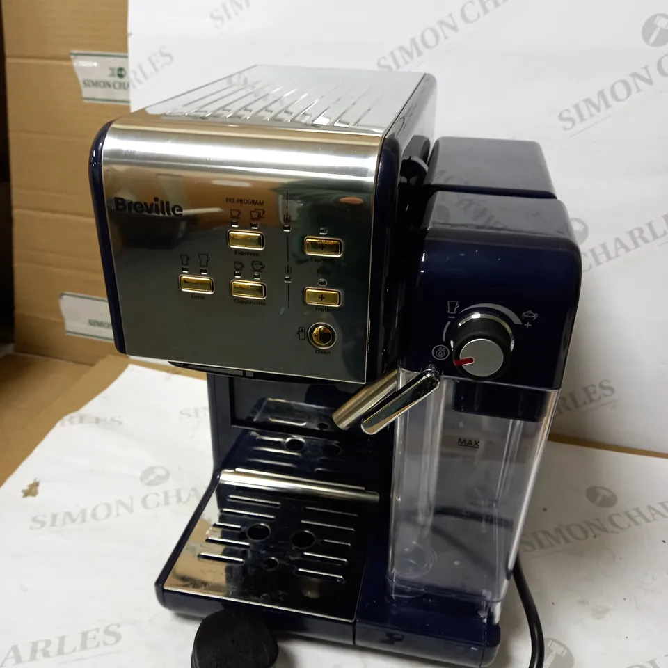 BREVILLE ONE-TOUCH COFFEEHOUSE COFFEE MACHINE - NAVY BLUE