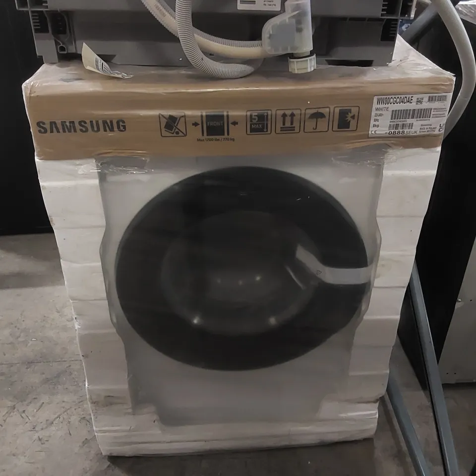 SAMSUNG SERIES 5 AI ENERGY ECOBUBBLE™ WW80CGC04DAE 8KG WIFI CONNECTED WASHING MACHINE WITH 1400 RPM - WHITE - A RATED