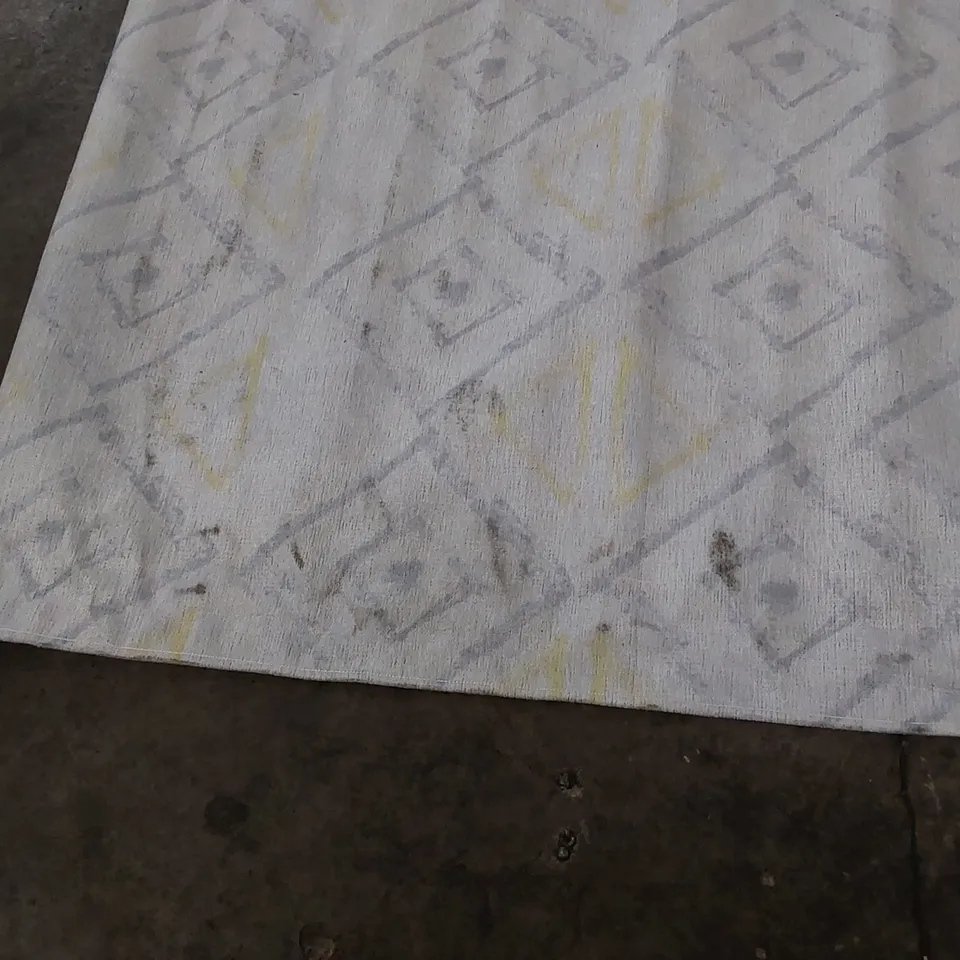 LAMAVOLA LINE RUG - YELLOW/GREY // SIZE: 160 X 230cm