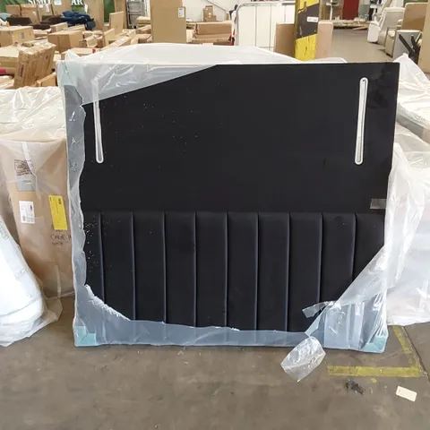 QUALITY 150CM W VELVET BLACK HEADBOARD