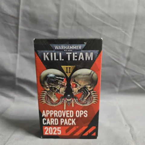 WARHAMMER 40,000 KILL TEAM II APPROVED OPS CARD PACK 2025