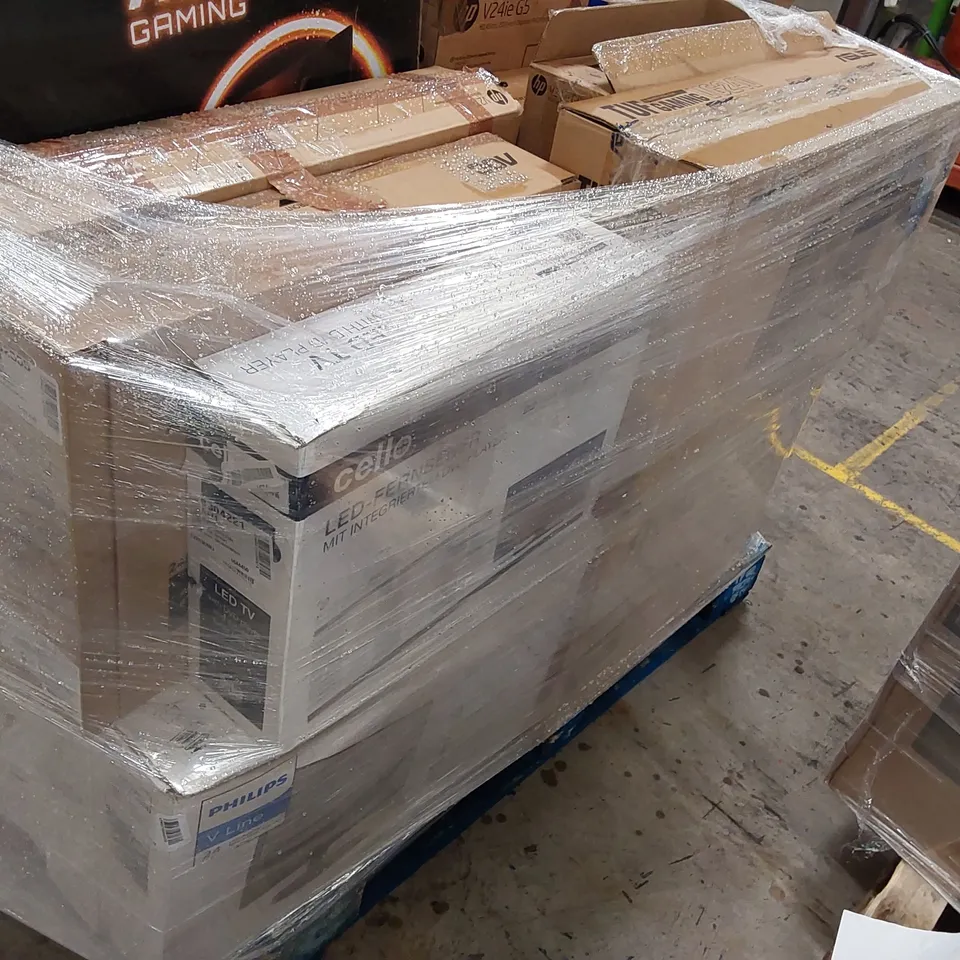 PALLET OF APPROXIMATELY UNPROCESSED RAW RETURN MONITORS TO INCLUDE;