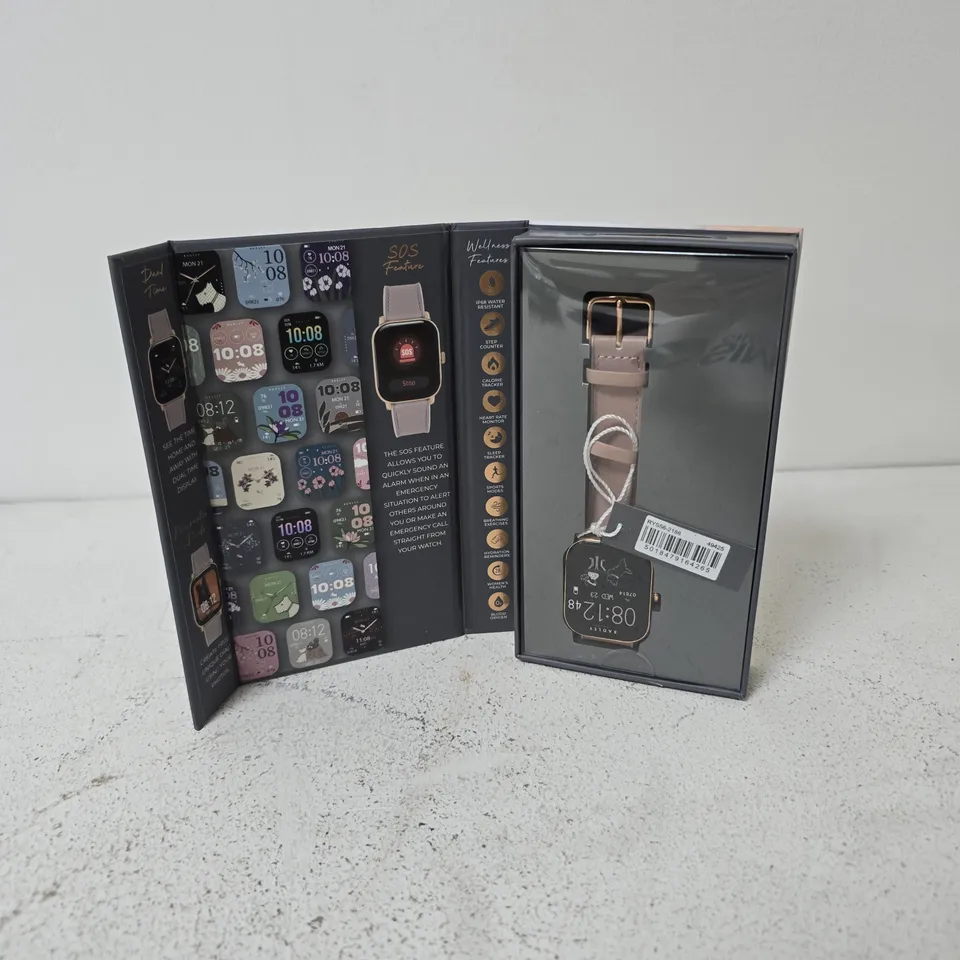 BOXED RADLEY PETITE CASE PINK LEATHER STRAP CALLING SMART WATCH