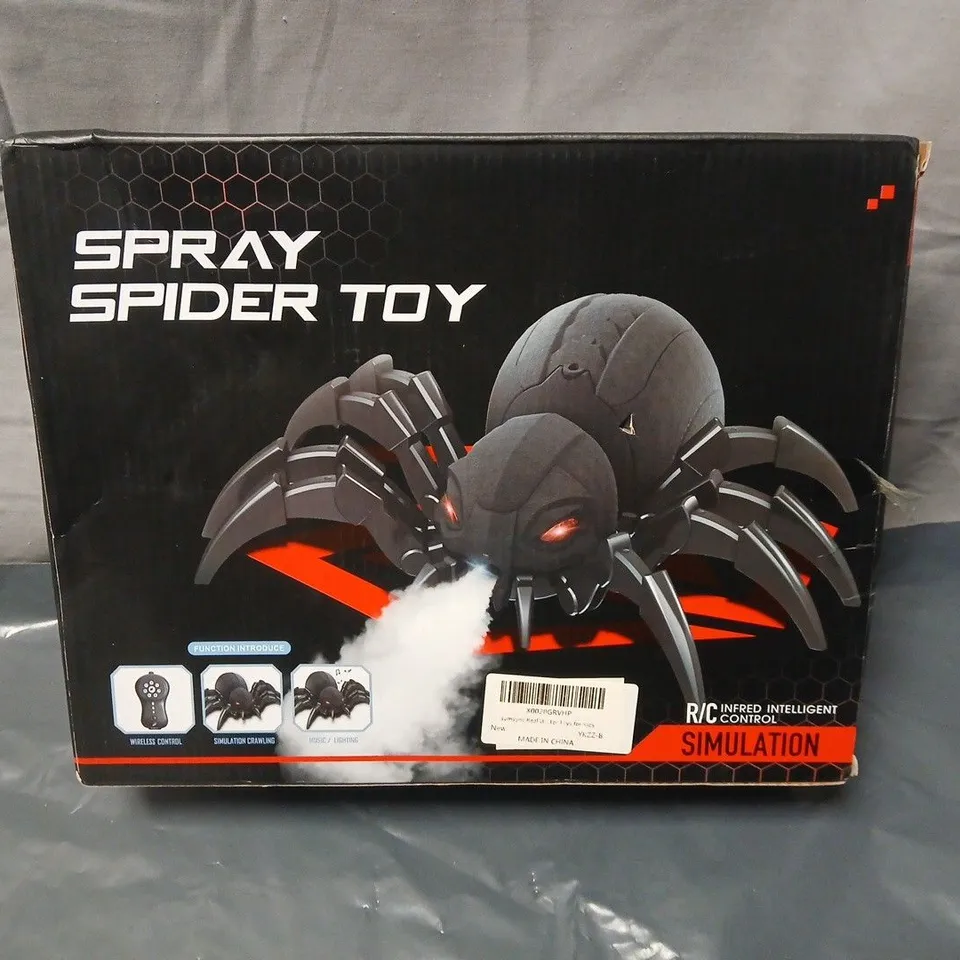 SPRAY SPIDER TOY – REMOTE-CONTROL SPIDER, BOXED