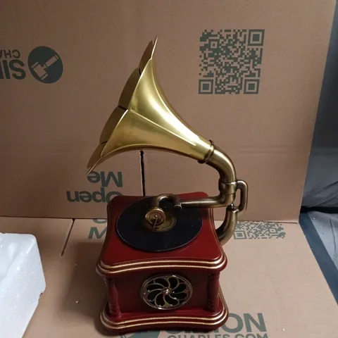 VINTAGE GRAMOPHONE-STYLE PHONOGRAPH SPEAKER