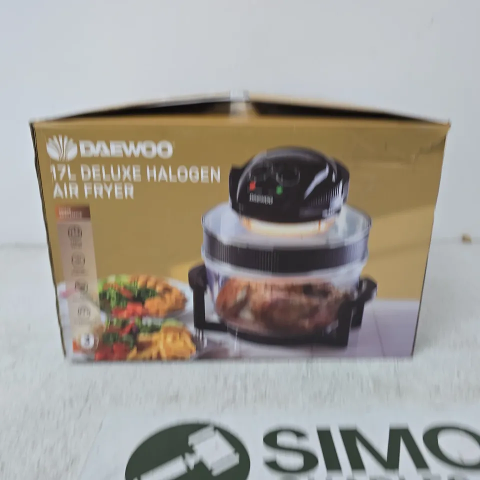DAEWOO DELUXE HALOGEN AIR FRYER 17L – BOXED