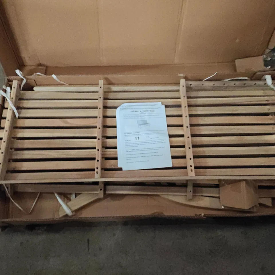 Outdoor wooden garden bench