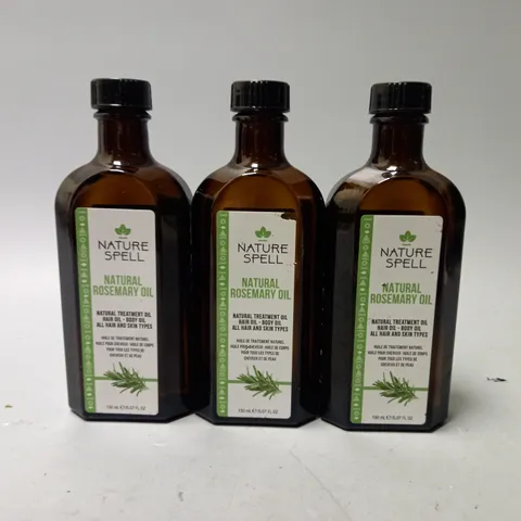 SET OF 3 NATURE SPELL NATURAL ROSEMARY OIL
