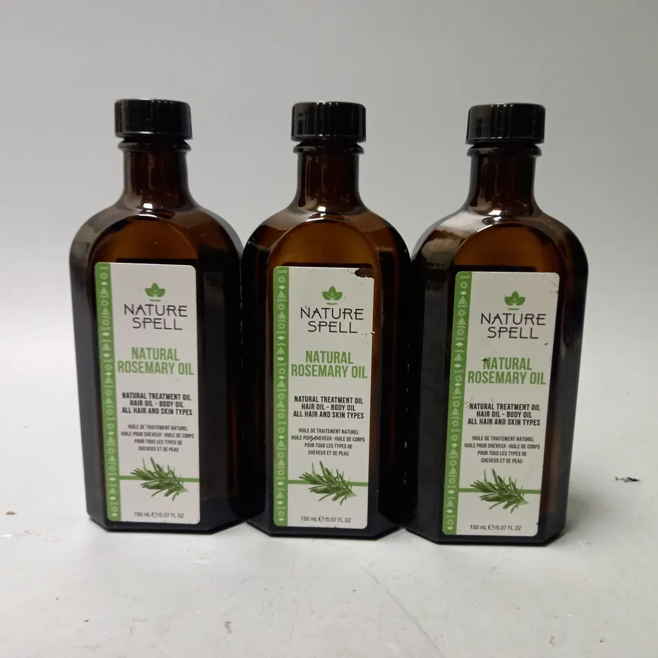 SET OF 3 NATURE SPELL NATURAL ROSEMARY OIL