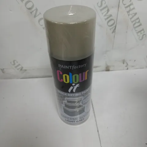 BOXED 400ML SPRAY PAINT LIGHT GREY GLOSS X12