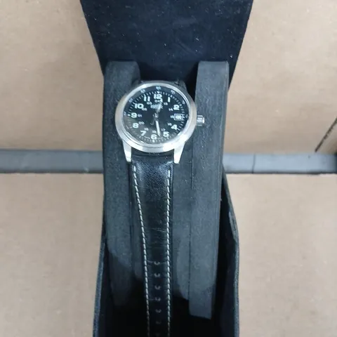 ROAMER POWER 8 WRISTWATCH – BLACK LEATHER STRAP