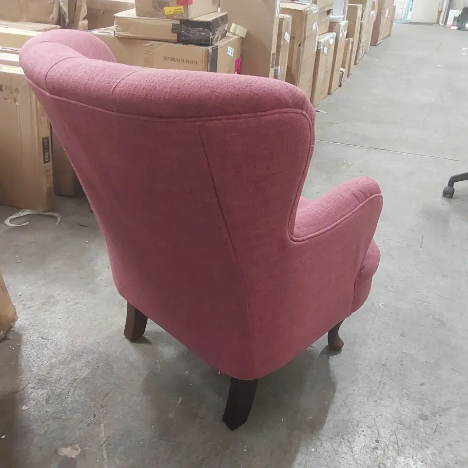 QUALITY DESIGNER FABRIC UPHOLSTERED HENLEY ARMCHAIR