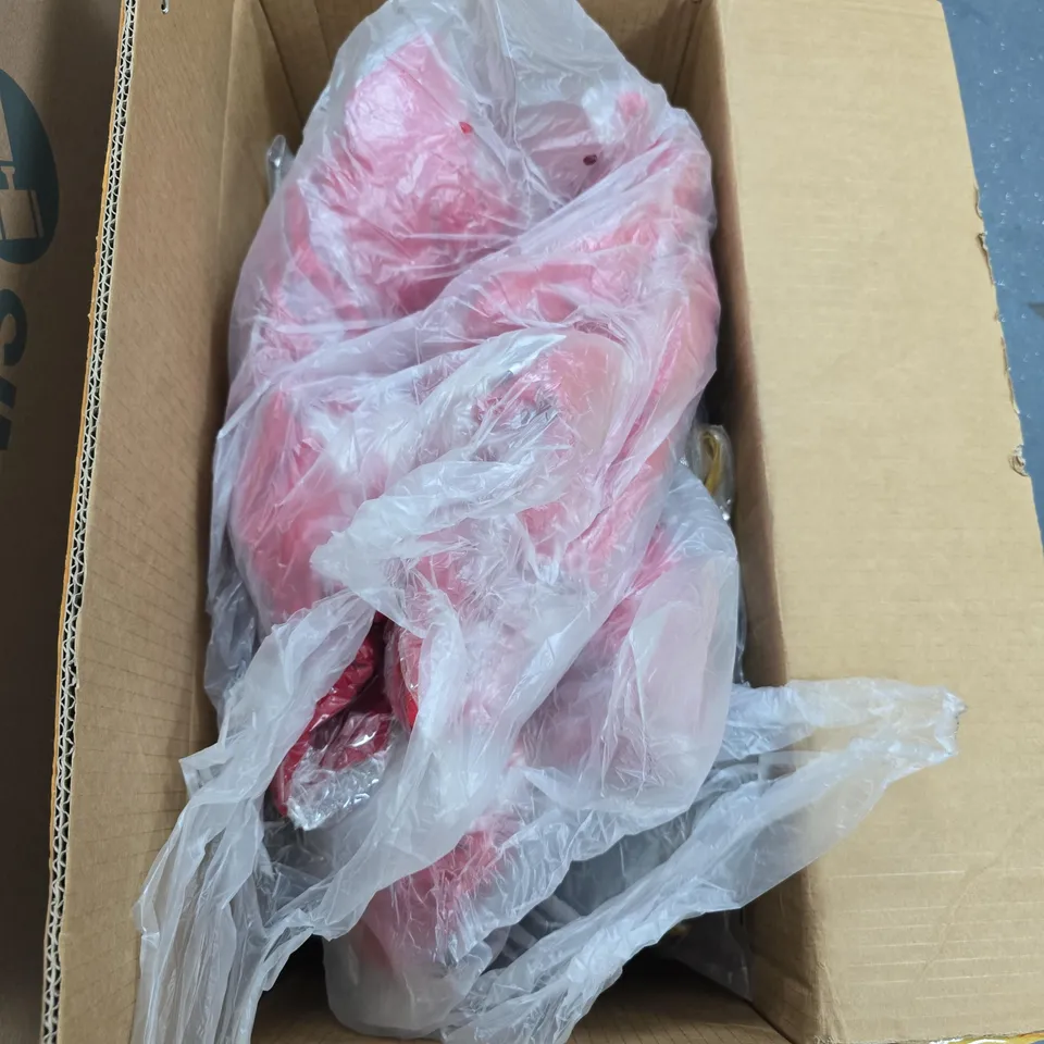BOX OF APPROXIMATELY 10 ASSORTED CLOTHING ITEMS IN VARIOUS COLOURS, SIZES AND STYLES