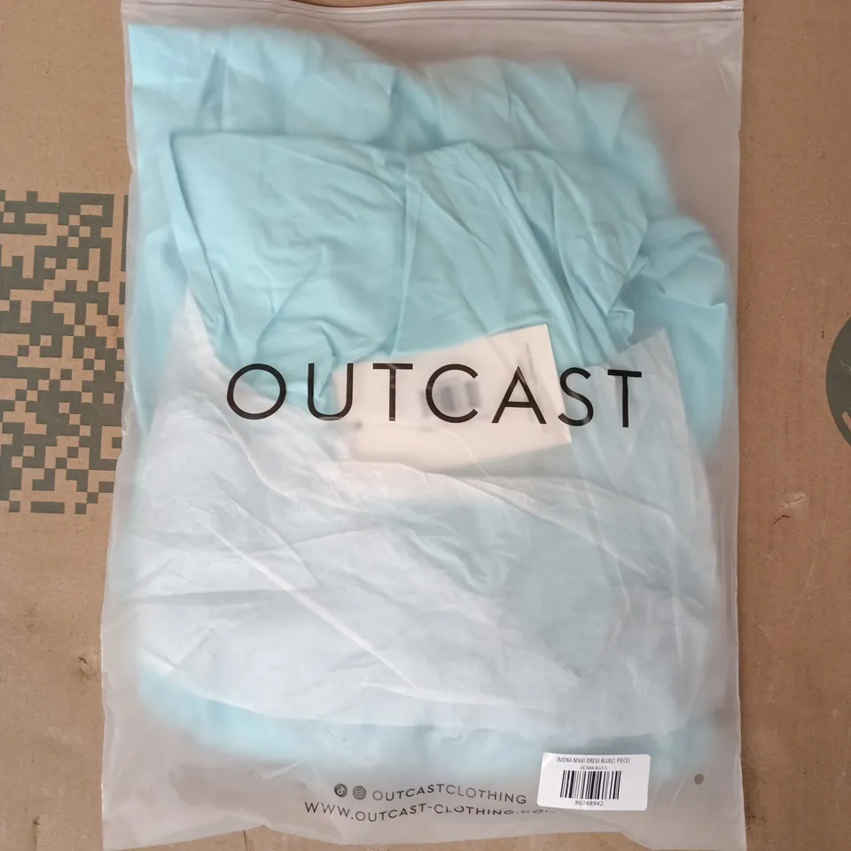 BAGGED OUTCAST IMENA MAXI DRESS IN BLUE SIZE SMALL
