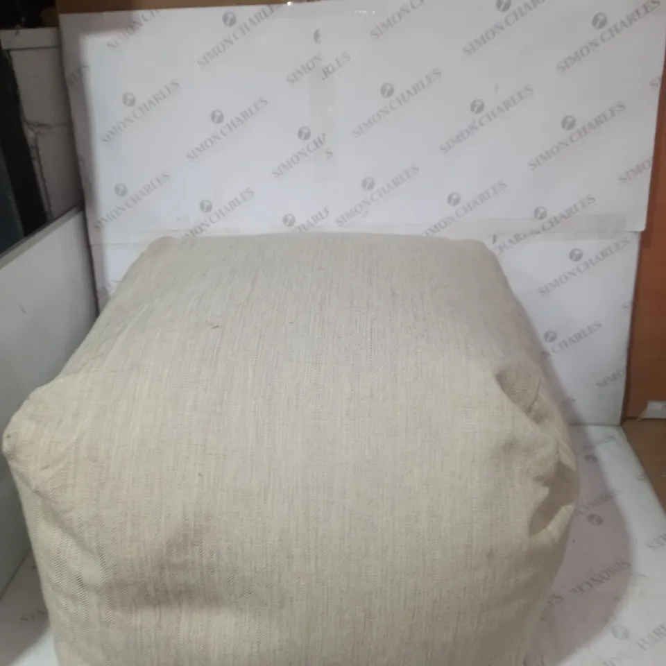 CREAM BEANBAG - COLLECTION ONLY 