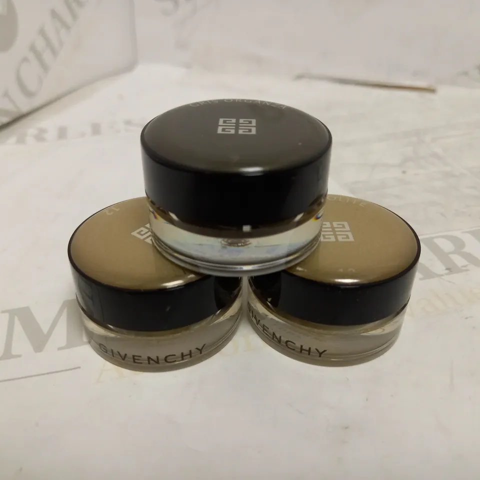 LOT OF 3 GIVENCHY OMBRE COUTURE CREAM EYESHADOW POTS