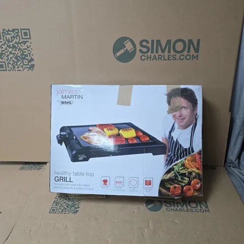 JAMES MARTIN BY WAHL HEALTHY TABLE TOP GRILL – BOXED