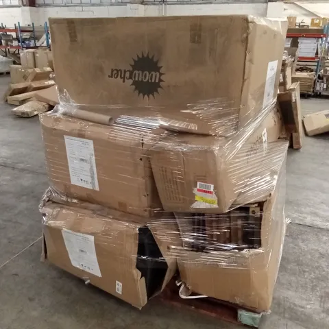 PALLET TO CONTAIN INCOMPLETE OUTDOOR RATTAN SOFA SETS AND A MATTRESS
