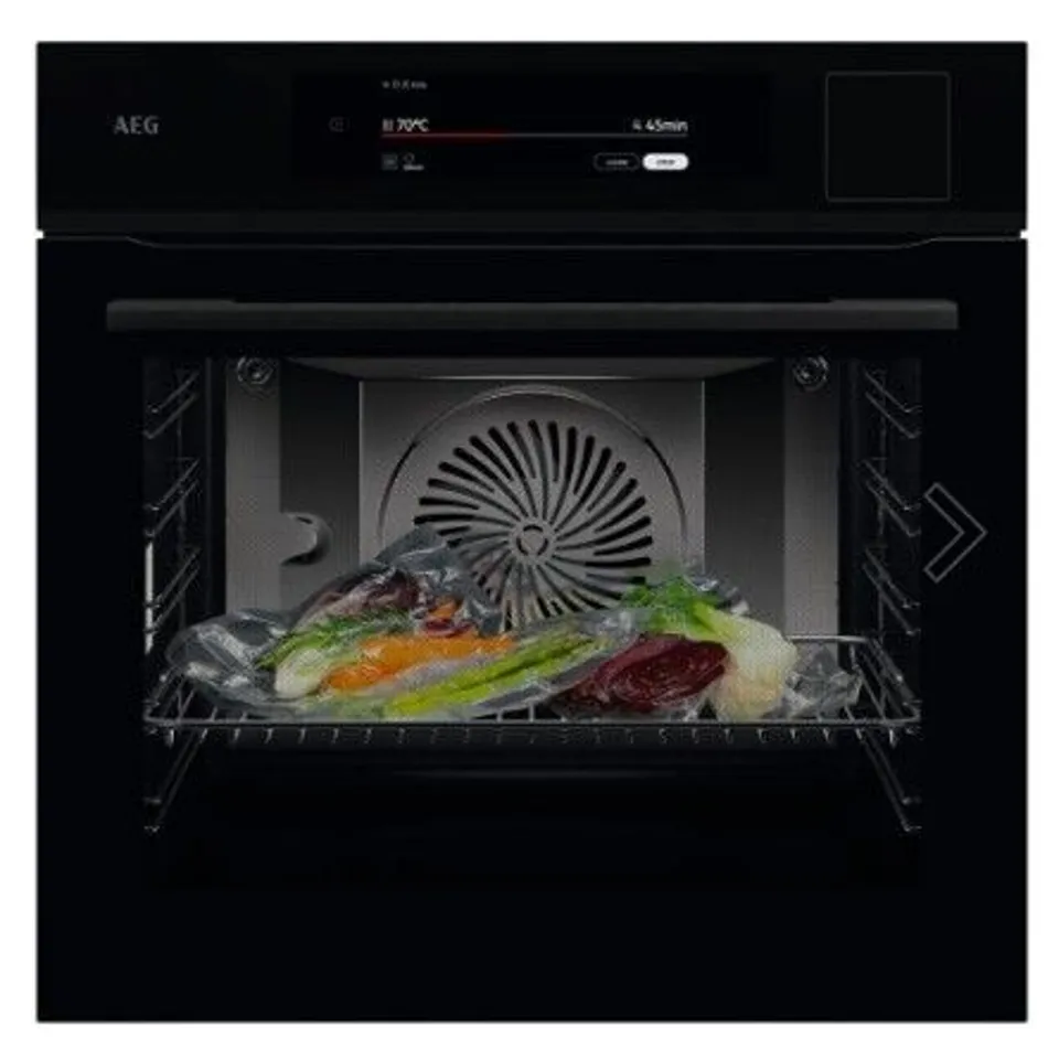 AEG 9000 NBP9S831AB FULL STEAM SINGLE OVEN - GLOSS BLACK